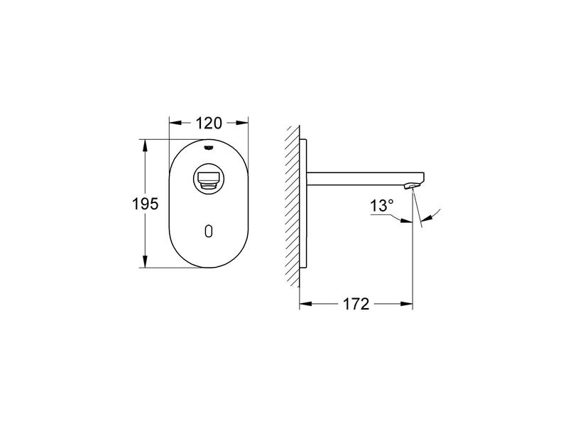 GROHE Elektronische Armatur Euroeco CE