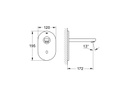 GROHE Elektronische Armatur Eurosmart 1/2, Chrom