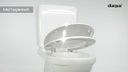 Diaqua Toilettensitz Comfort + 5 cm Absenkautomatik, Weiss