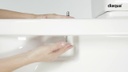 Diaqua Toilettensitz LED PERTH Absenkautomatik, Weiss