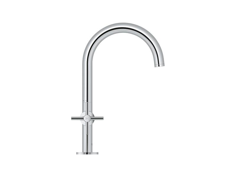 GROHE Lavaboarmatur Atrio L-Size 1/2, Chrom, Kreuzgriffe