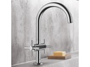 GROHE Lavaboarmatur Atrio L-Size 1/2, Chrom, Kreuzgriffe
