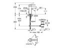 GROHE Lavaboarmatur Essence S, 1/2, Chrom, mit Zugstange, gerade
