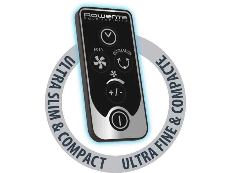 Rowenta Turmventilator Eole Infinite VU6670 Schwarz