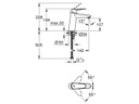 GROHE Lavaboarmatur Eurodisc Cosmopolitan M, 1/2, Chrom