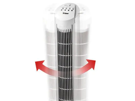 Trisa Turmventilator Fresh Air Silber
