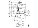 GROHE Lavaboarmatur Eurodisc Cosmopolitan S, Zugstange/Regler