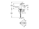 GROHE Lavaboarmatur Eurodisc Cosmopolitan S-Size 1/2, Chrom