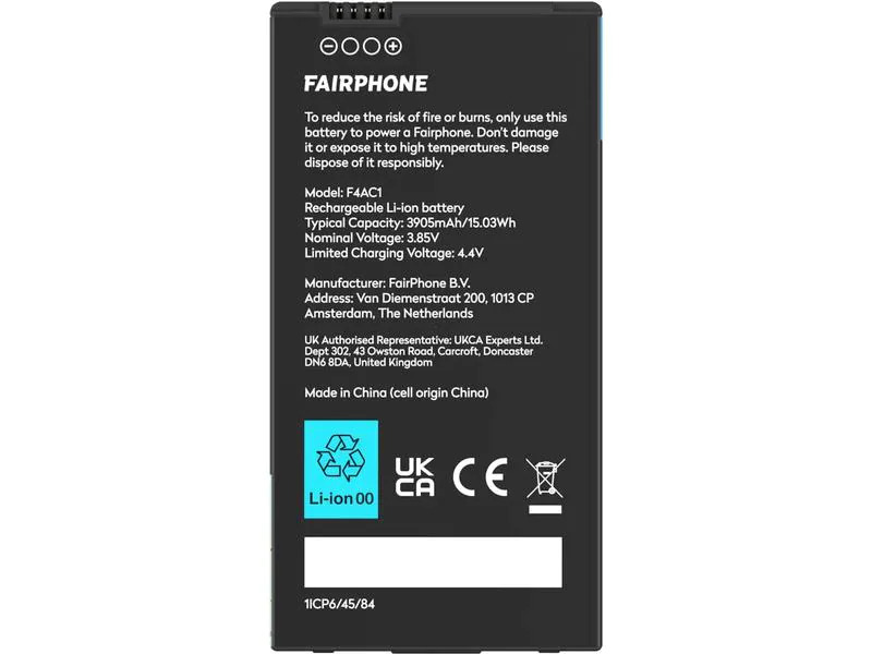 Fairphone Mobiltelefon Akku für das Fairphone 4 3905 mAh