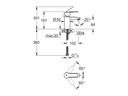 GROHE Lavaboarmatur Eurostyle Cosmopolitan S-Size 1/2, Chrom