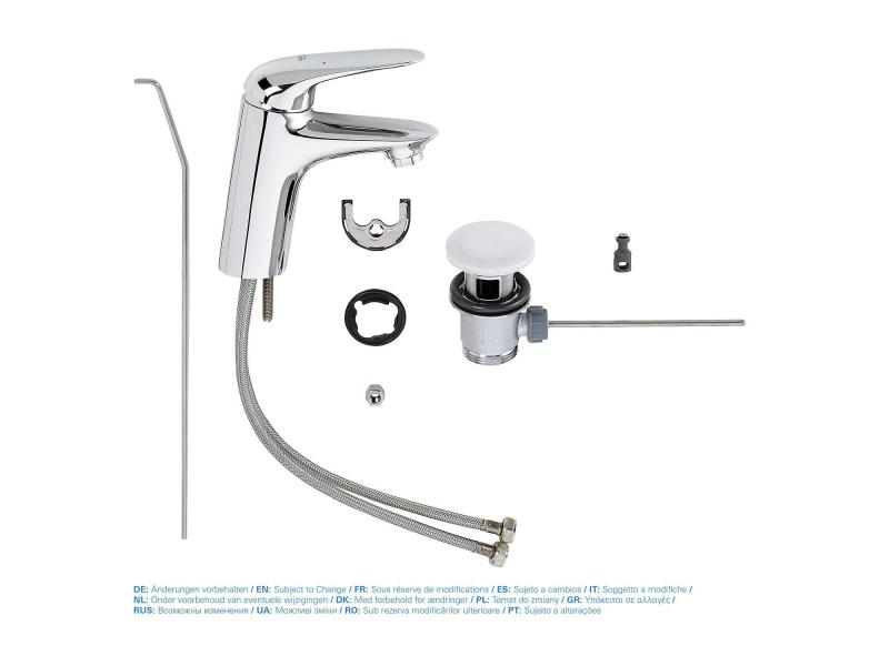 GROHE Lavaboarmatur Eurostyle S-Size, Chrom, geschlossener Griff