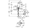 GROHE Lavaboarmatur Eurostyle S-Size, Chrom, offener Griff