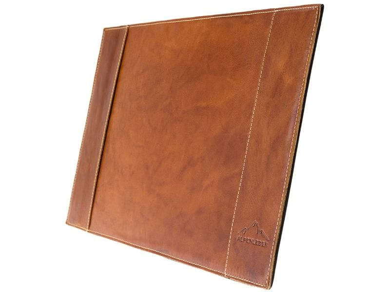 Alpenleder Schreibunterlage Tirol 68 x 45 cm, Cognac