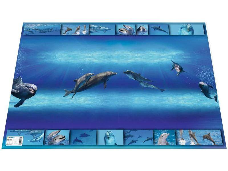 HERMA Schreibunterlage Delphin 55 x 35 cm