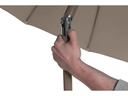 COCON Sonnenschirm TR-004, Ø 270 cm, Push-up, Taupe