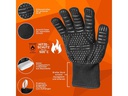 Fennek Grill Grillhandschuh mit Logo, Schwarz