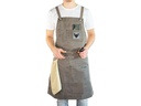 Fennek Grill Grillschürze Baumwolle, gewachst, Grau