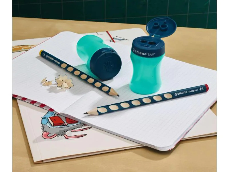 STABILO Spitzer EASYsharpener 3 in 1 für Rechtshänder Rot