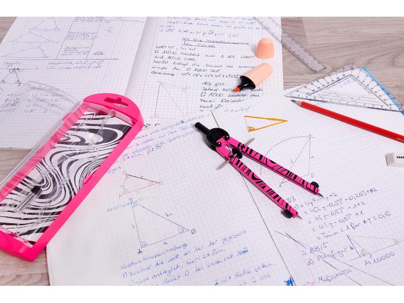 Eberhard Faber Schnellverstellzirkel Ø 39 cm, Neon Pink
