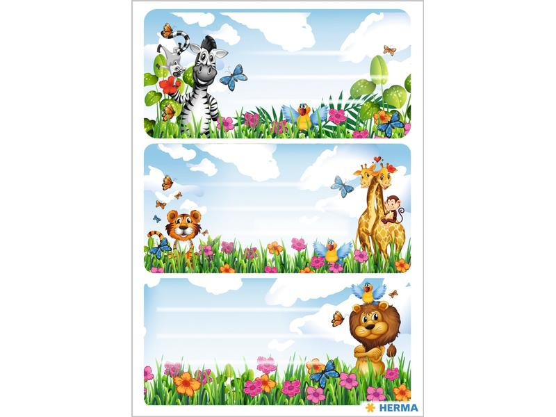 Herma Stickers Schuletiketten Dschungel