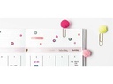 Rico Design Büroklammer Pompon 5 Stück