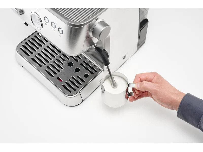 Solis Siebträgermaschine Grind &amp; Infuse Perfetta Silber