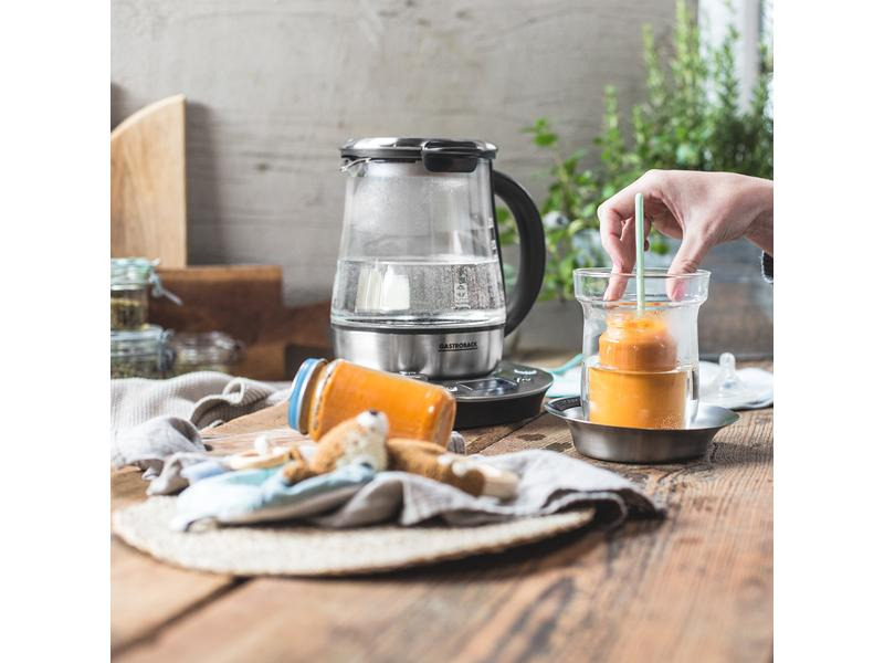 Gastroback Tee- und Wasserkocher Design Tea &amp; More Advanced Silber