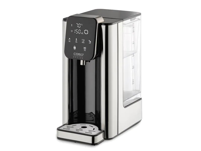 Caso Turbo Heisswasserspender HW660 2.7 l, Hellgrau/Schwarz