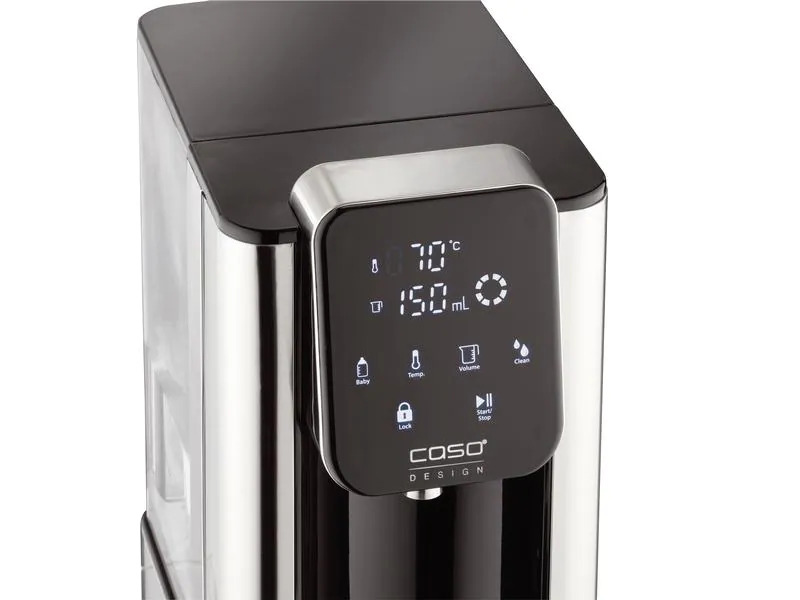 Caso Turbo Heisswasserspender HW660 2.7 l, Hellgrau/Schwarz