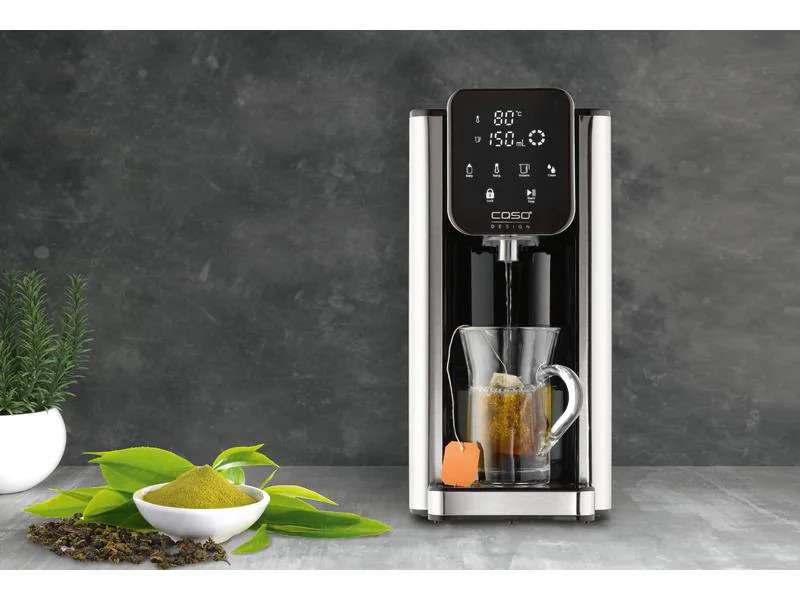 Caso Turbo Heisswasserspender HW660 2.7 l, Hellgrau/Schwarz