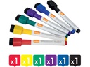 Nobo Whiteboard-Marker 6 Stück Assortiert