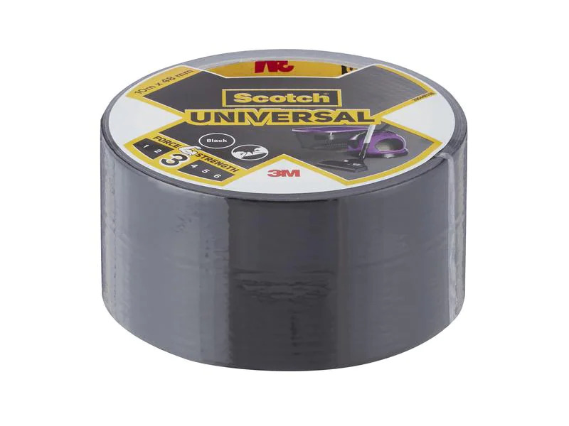 3M Klebeband Scotch Universal 48 mm x 10 m, Schwarz
