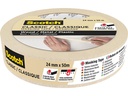 3M Malerabdeckband Scotch Classic 2450 24 mm x 50 m, Beige