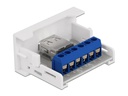Delock USB 2.0 Adapter Easy 45 Modul Terminalblock - USB-A Buchse