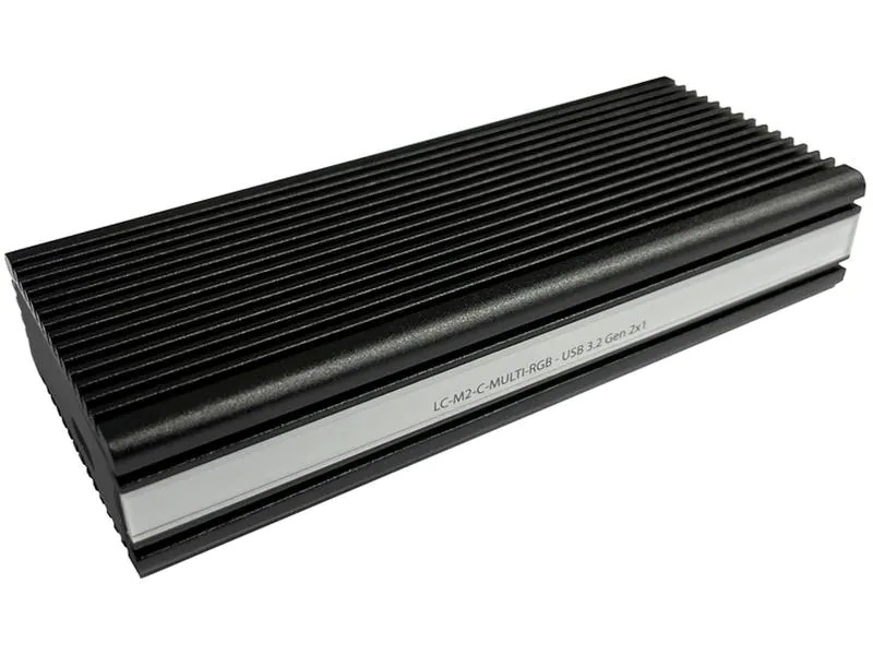 LC-Power Externes Gehäuse LC-M2-C-MULTI-RGB M.2
