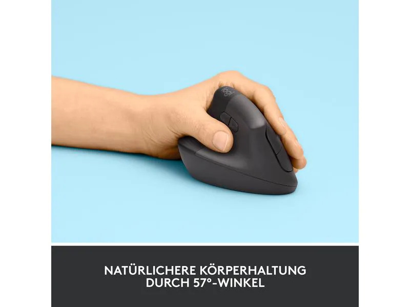 Logitech Ergonomische Maus Lift Left Graphite