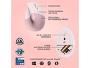Logitech Ergonomische Maus Lift Rose