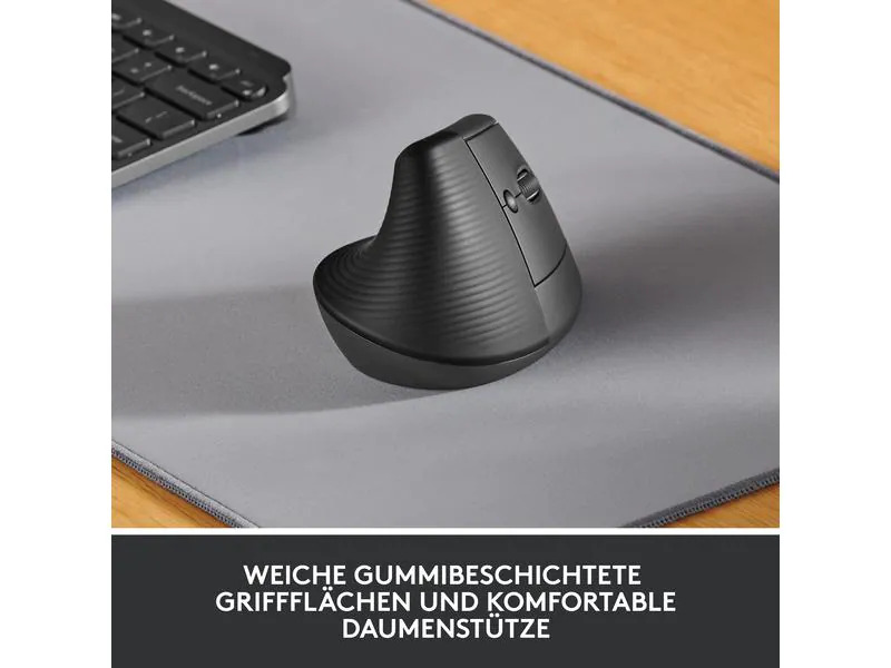 Logitech Ergonomische Maus Lift for Business Graphite