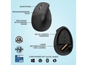Logitech Ergonomische Maus Lift for Business Left Graphite