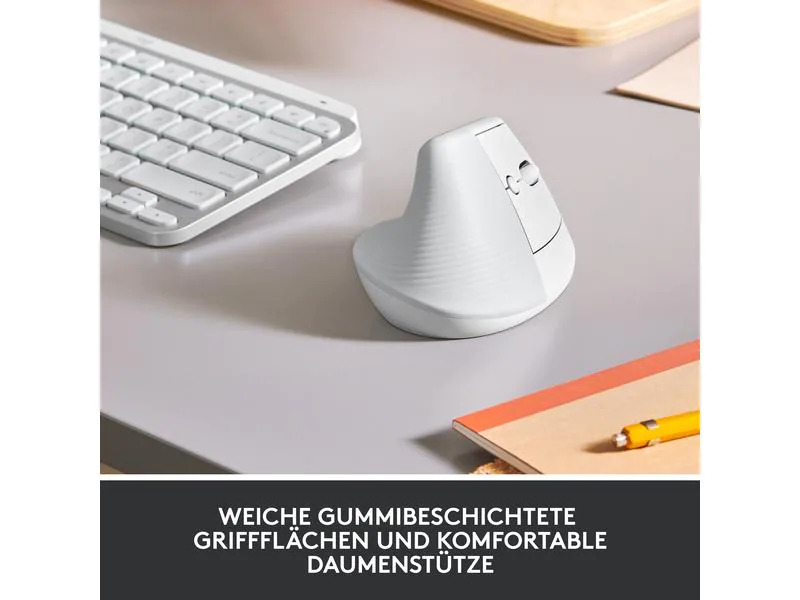 Logitech Ergonomische Maus Lift for Business Off-white