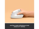 Logitech Ergonomische Maus Lift for Business Off-white