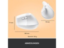 Logitech Ergonomische Maus Lift for Business Off-white