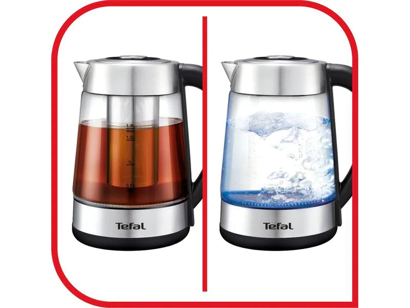 Tefal Wasserkocher BJ750D10 1.7 l, Schwarz/Silber