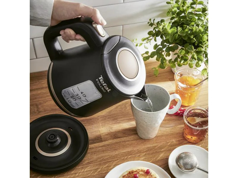 Tefal Wasserkocher Includeo KI5338 1 l, Schwarz