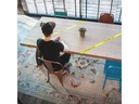Advance Warnband Social Distancing Tape Français 50 mm x 66 m, Gelb