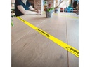 Advance Warnband Social Distancing Tape Français 50 mm x 66 m, Gelb