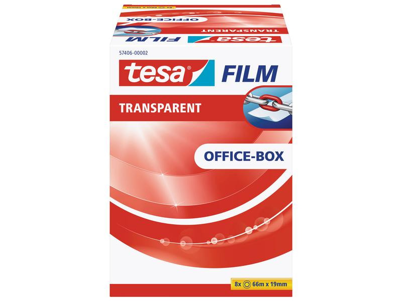 tesa Klebeband 19 mm x 66 m, Transparent
