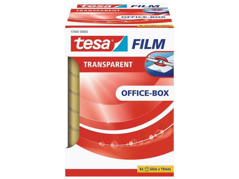 tesa Klebeband 19 mm x 66 m, Transparent
