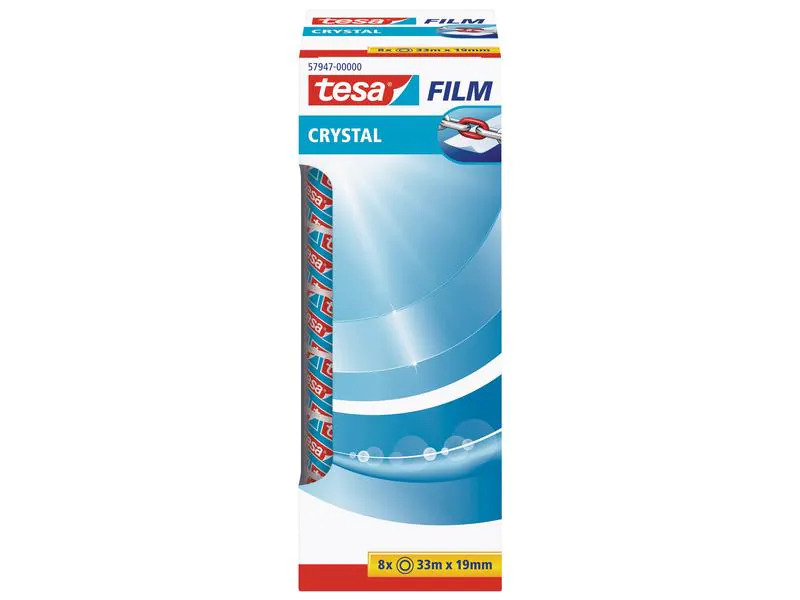 tesa Klebeband crystal 19 mm x 33 m, Transparent