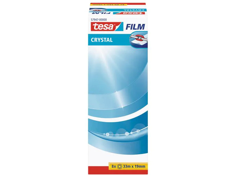 tesa Klebeband crystal 19 mm x 33 m, Transparent